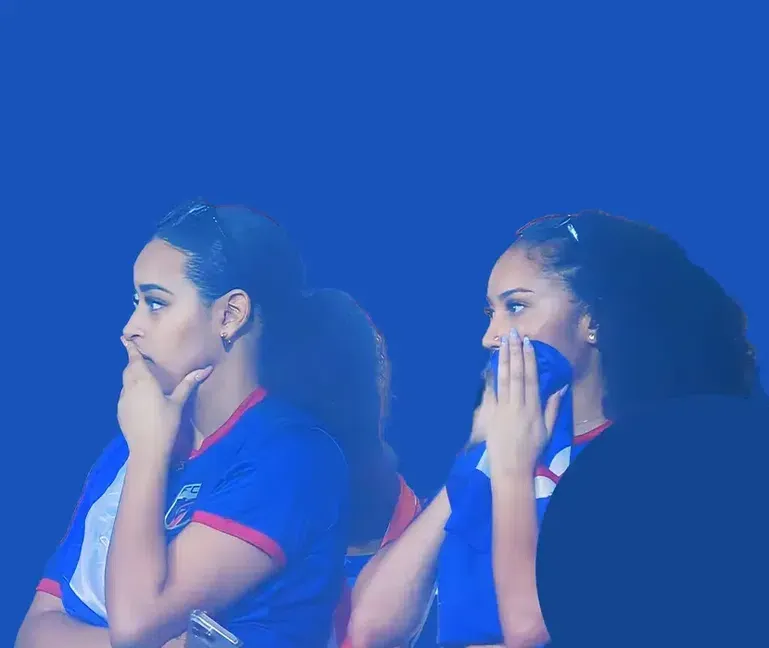 Cape Verdean women watch from the stands during the AFCON 2023 quarterfinal between South Africa and Cape Verde. Courtsey Photo