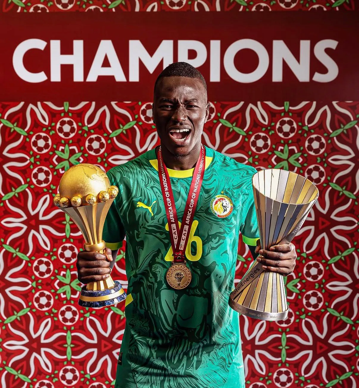 Pape Gueye Scored the Winning Goal. CAF Took the Title. He Is Keeping the Medal.